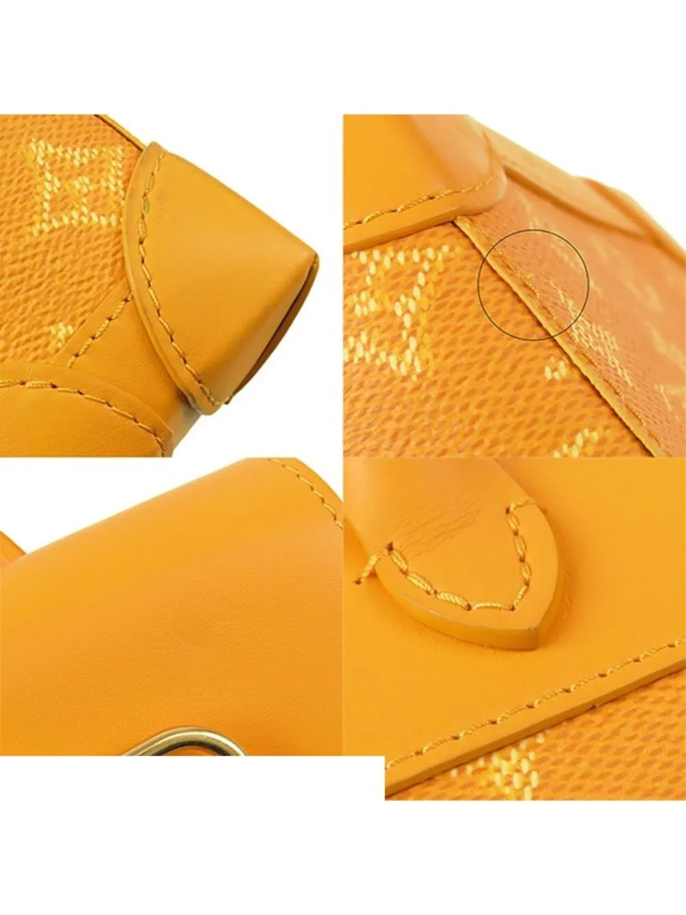 Louis Vuitton Nano Steamer Yellow Monogram Heritage 2-Way Shoulder Bag